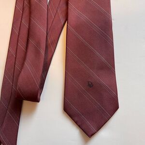 Vintage Christian Dior Men’s Burgundy Neck Tie